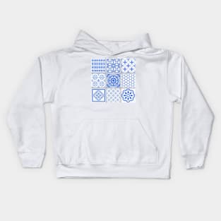 Abstract Portuguese Pattern Tile Kids Hoodie